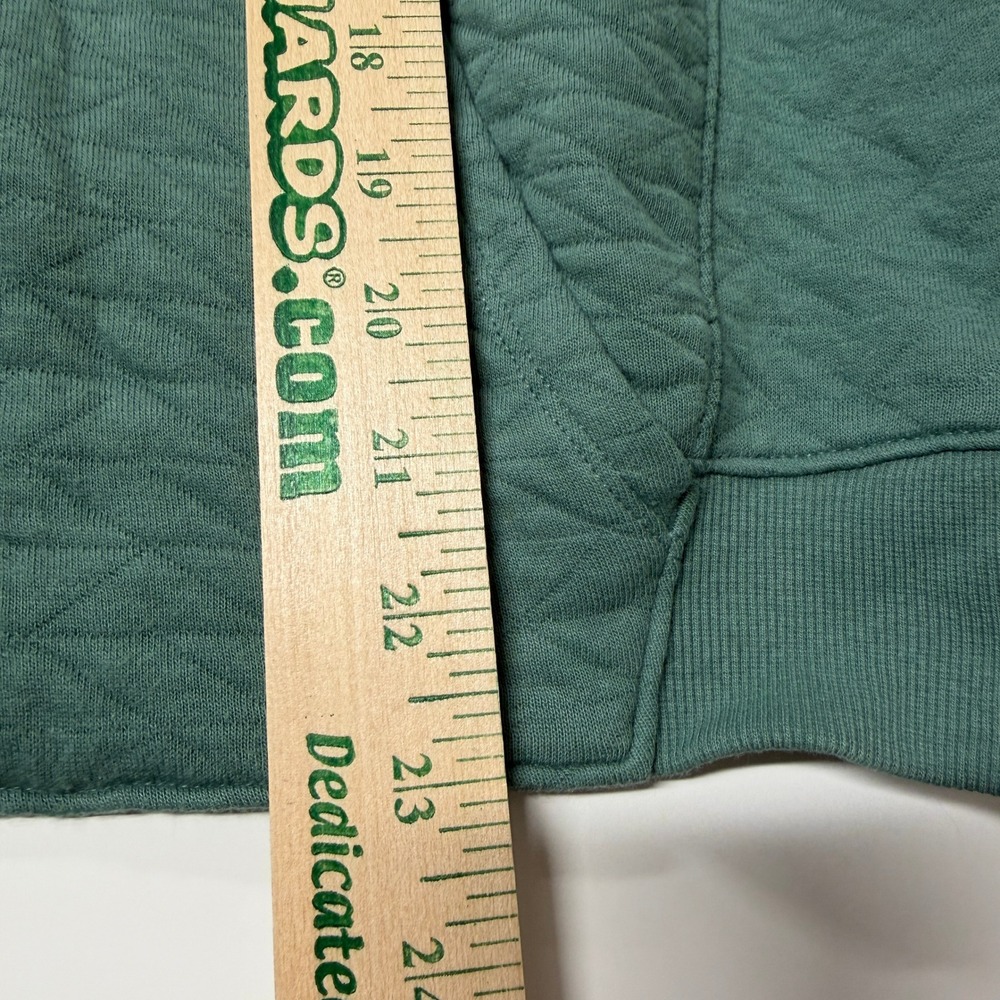 All in Motion Women's Quilted 100% Cotton Crewneck Sweatshirt Pocket Green - Picture 16 of 16
